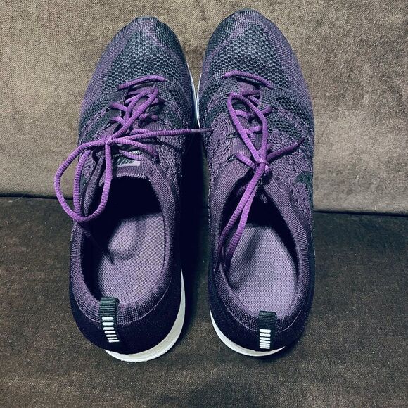 Nike FLyknit Trainer Racer Mens 11.5 US 45.5 EUR Night Purple - Picture 10 of 13